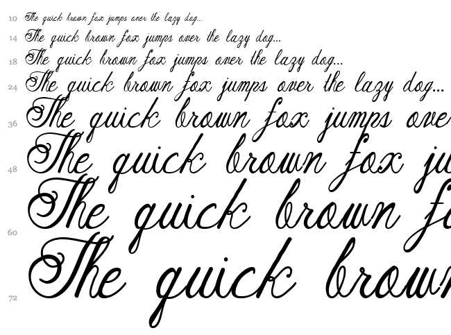 Austie Bost Rest of Our Lives font waterfall